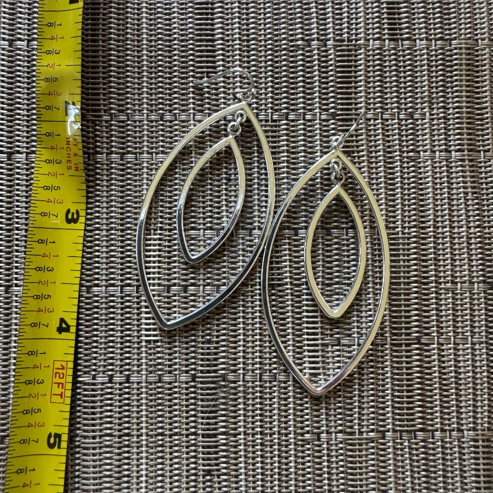 silver earrings